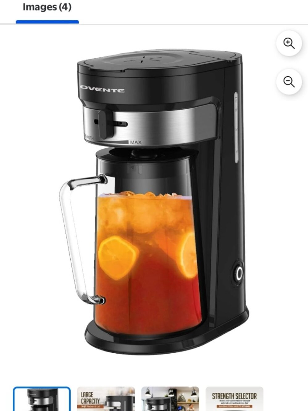 Ovente Iced Tea & Coffee Maker